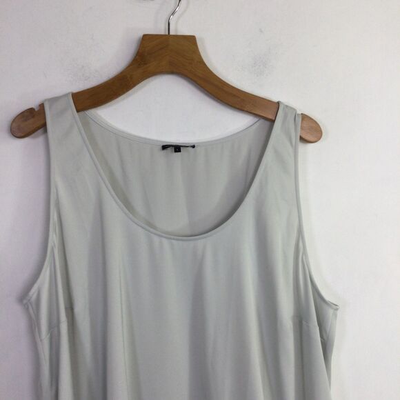 Universal Standard Womens Ruffle Slip Dress Sleeveless Gray Size L/3X - Picture 2 of 16